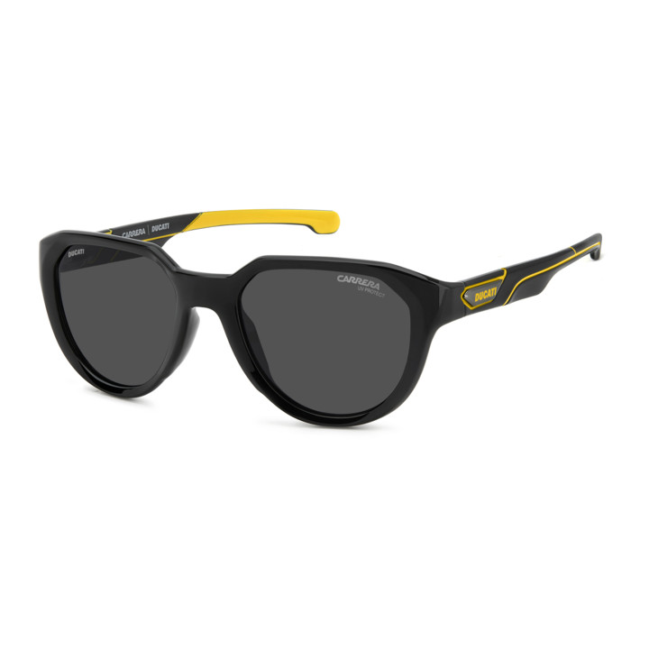 Lunettes de soleil Carrera Ducati CARDUC 050/S Black Yellow / verres Grey Antireflex (71C-2K)