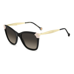 Lunettes de soleil Carolina Herrera HER 0307/S Black / verres Brown Shaded (807-HA)