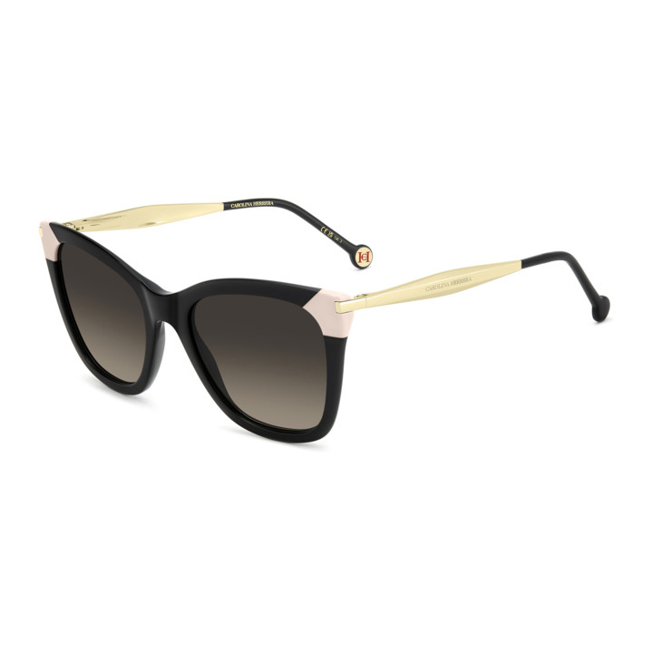 Lunettes de soleil Carolina Herrera HER 0307/S Black / verres Brown Shaded (807-HA)