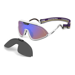 Lunettes de soleil Carrera C SPORT 01/S Matte White / verres Blue Multilayer High Contrast (6HT-ZS)