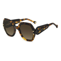 Lunettes de soleil Carolina Herrera HER 0314/G/S Havana / verres Brown Shaded (086-HA)
