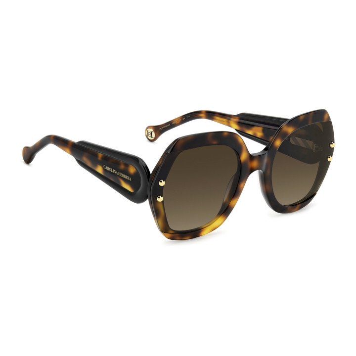 Lunettes de soleil Carolina Herrera HER 0314/G/S Havana / verres Brown Shaded (086-HA)