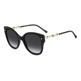 Lunettes de soleil Carolina Herrera HER 0318/S Black / verres Dark Grey Shaded (807-9O)