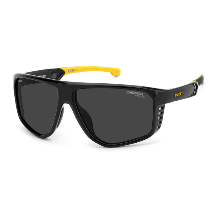 Lunettes de soleil Carrera Ducati CARDUC 051/S Black Yellow / verres Grey Antireflex (71C-2K)
