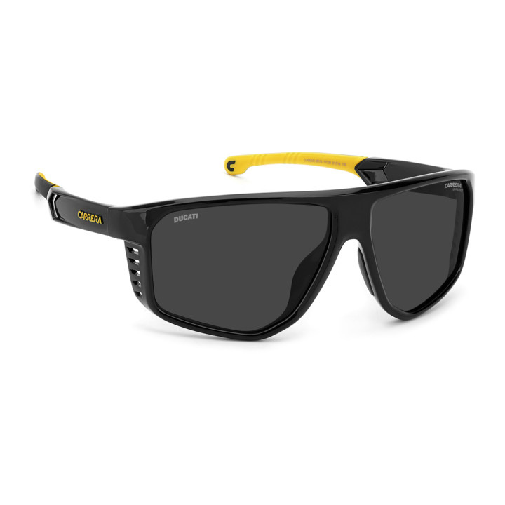 Lunettes de soleil Carrera Ducati CARDUC 051/S Black Yellow / verres Grey Antireflex (71C-2K)