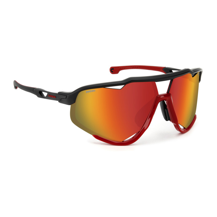 Lunettes de soleil Carrera Ducati CARDUC 055/S Matte Black Red / verres Red Multilayer (BLX-UZ)