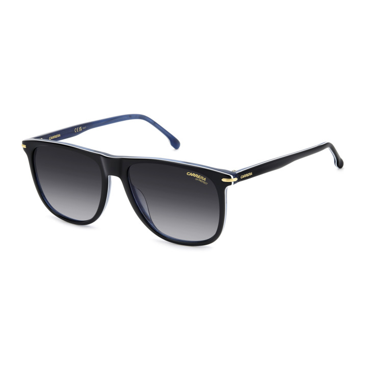 Lunettes de soleil Carrera 349/S Black Blue Horn / verres Dark Grey Shaded (9ZJ-9O)