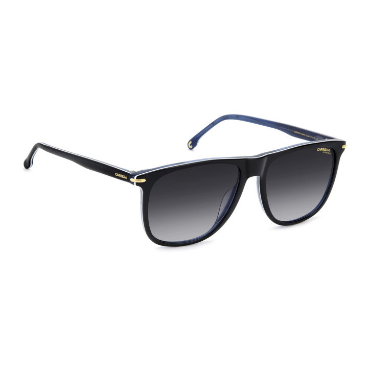 Lunettes de soleil Carrera 349/S Black Blue Horn / verres Dark Grey Shaded (9ZJ-9O)