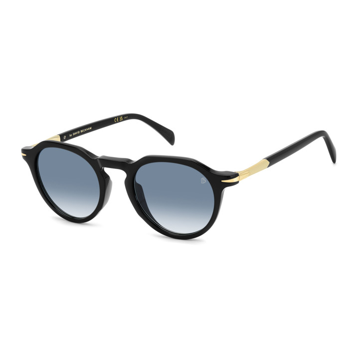 Lunettes de soleil David Beckham DB 1171/S Black Gold / verres Dk Blue Shaded (2M2-08)