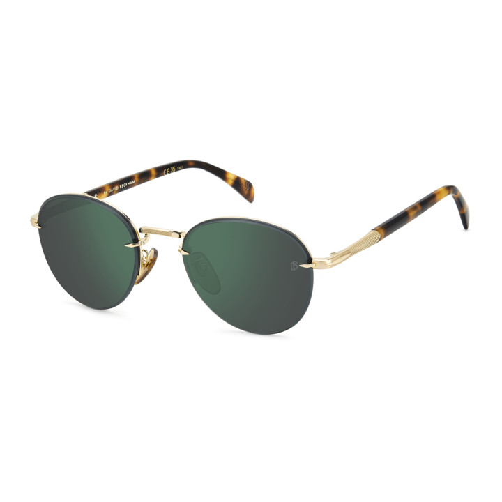 Lunettes de soleil David Beckham DB 1173/S Gold Havana / verres Green Mirror (06J-MT)
