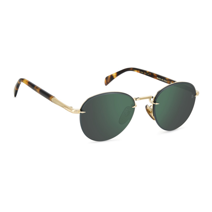 Lunettes de soleil David Beckham DB 1173/S Gold Havana / verres Green Mirror (06J-MT)