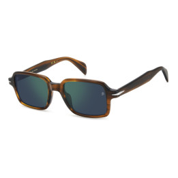 Lunettes de soleil David Beckham DB 1179/S Brown Horn / verres Green Mirror (EX4-MT)