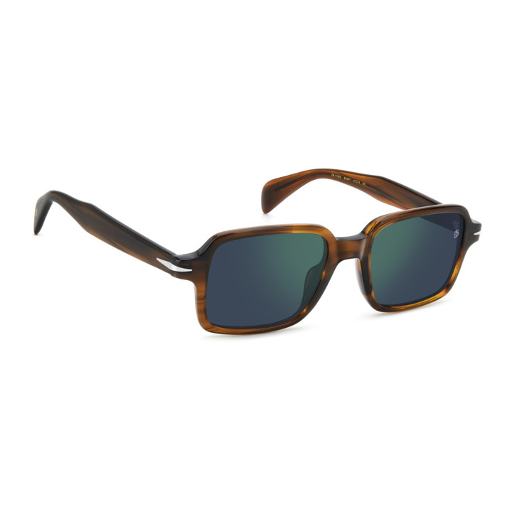 Lunettes de soleil David Beckham DB 1179/S Brown Horn / verres Green Mirror (EX4-MT)