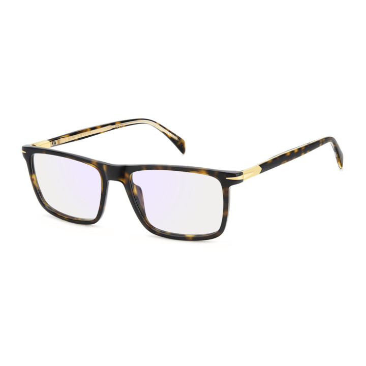 Lunettes de vue David Beckham DB 1181 Havana Gold / verres Blue Mirror (2IK-2Y)