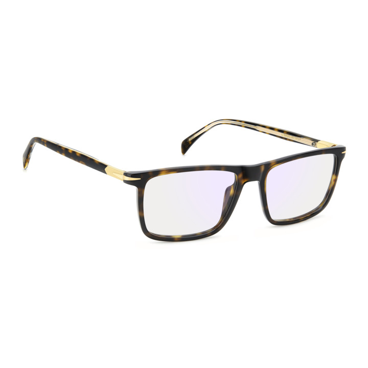 Lunettes de vue David Beckham DB 1181 Havana Gold / verres Blue Mirror (2IK-2Y)