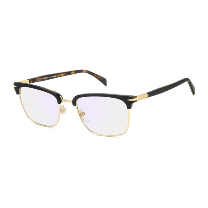 Lunettes de vue David Beckham DB 1183 Black Havana Gold / verres Blue Mirror (XWY-2Y)