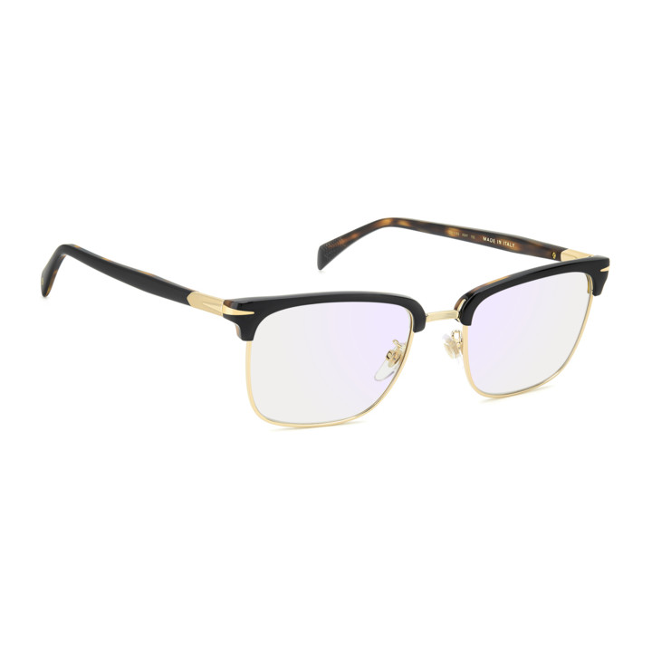 Lunettes de vue David Beckham DB 1183 Black Havana Gold / verres Blue Mirror (XWY-2Y)
