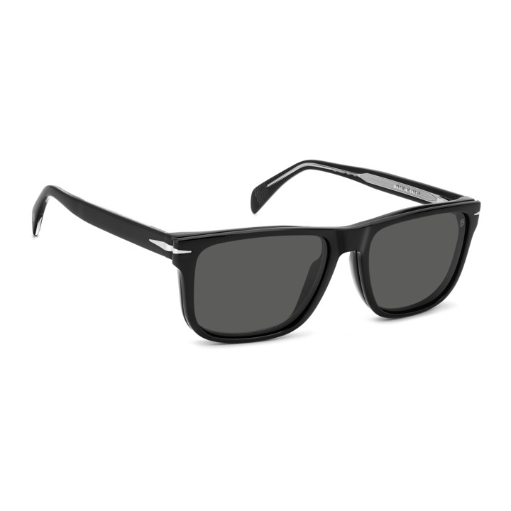 Lunettes de vue avec clip solaire David Beckham DB 1188/C Black / verres Grey Polarized (807-M9)
