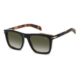 Lunettes de soleil David Beckham DB 7000/S Black Havana Gold / verres Green Shaded (XWY-9K)