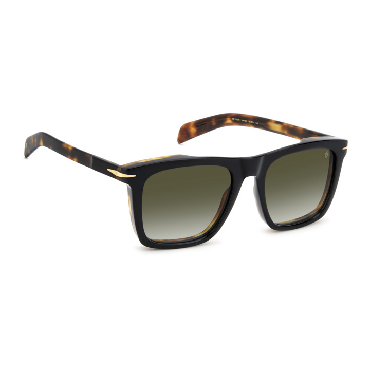 Lunettes de soleil David Beckham DB 7000/S Black Havana Gold / verres Green Shaded (XWY-9K)