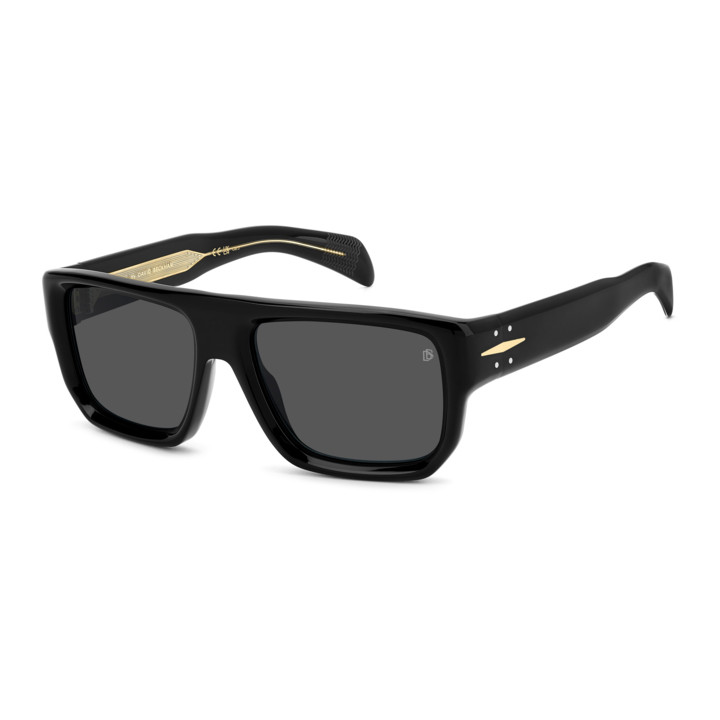 Lunettes de soleil David Beckham DB 7132/S Black / verres Grey (807-IR)