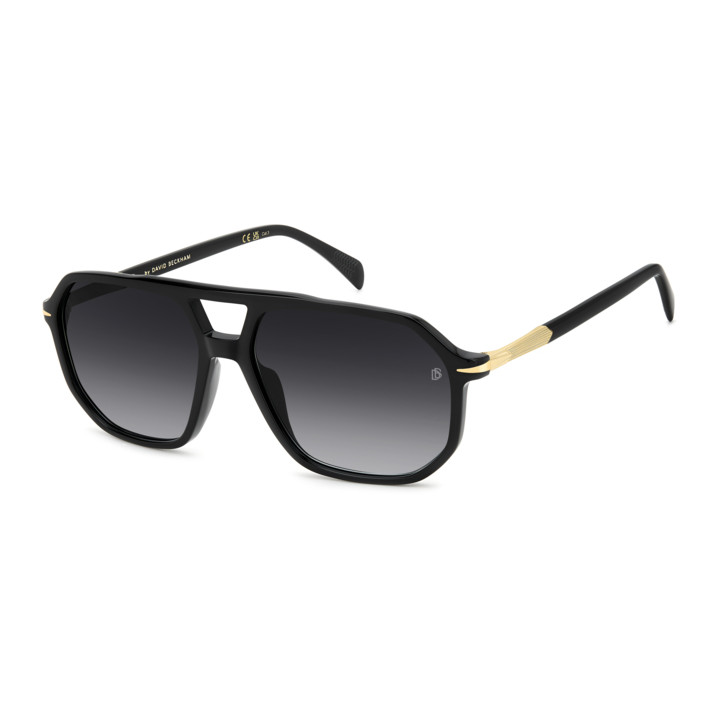 Lunettes de soleil David Beckham DB 1172/S Black Gold / verres Dark Grey Shaded (2M2-9O)