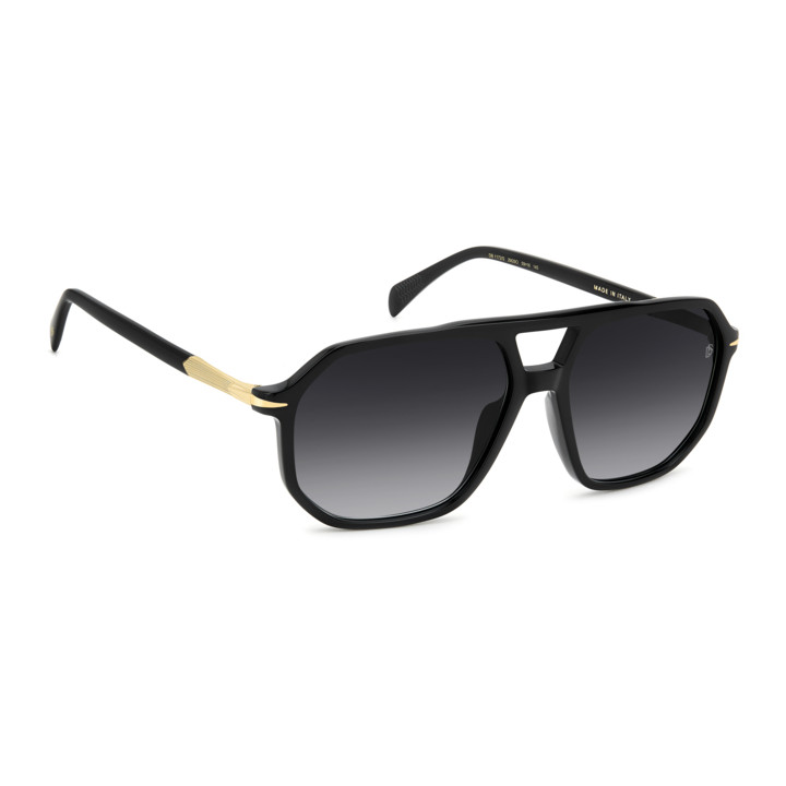 Lunettes de soleil David Beckham DB 1172/S Black Gold / verres Dark Grey Shaded (2M2-9O)