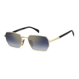 Lunettes de soleil David Beckham DB 1174/S Gold Black 2 / verres Blue Shaded Gold Mirror (RHL-1V)