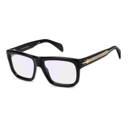 Lunettes de vue David Beckham DB 7137 Black / verres Blue Mirror (807-2Y)