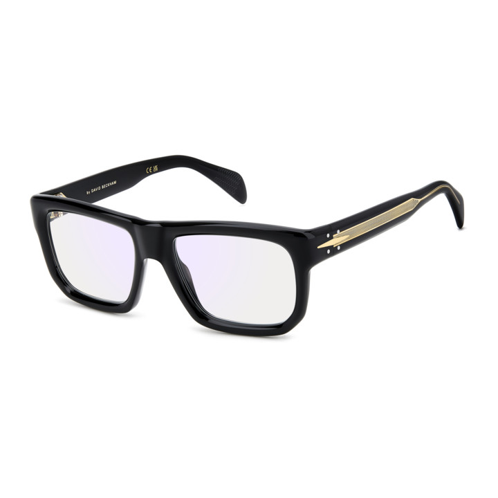Lunettes de vue David Beckham DB 7137 Black / verres Blue Mirror (807-2Y)