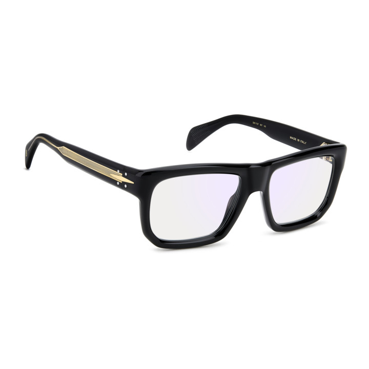 Lunettes de vue David Beckham DB 7137 Black / verres Blue Mirror (807-2Y)