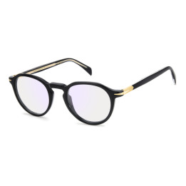 Lunettes de vue David Beckham DB 1180 Black Gold / verres Blue Mirror (2M2-2Y)