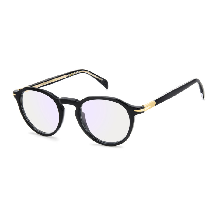 Lunettes de vue David Beckham DB 1180 Black Gold / verres Blue Mirror (2M2-2Y)