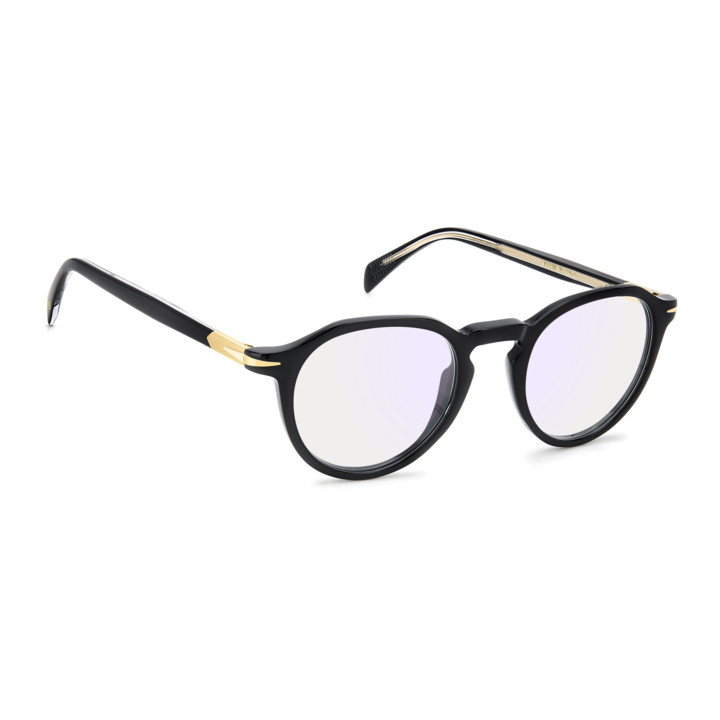 Lunettes de vue David Beckham DB 1180 Black Gold / verres Blue Mirror (2M2-2Y)