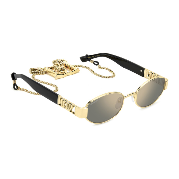 Lunettes de soleil Dsquared2 D2 0155/S/SE Rose Gold / verres Grey Bronze Mirror (000-JO)
