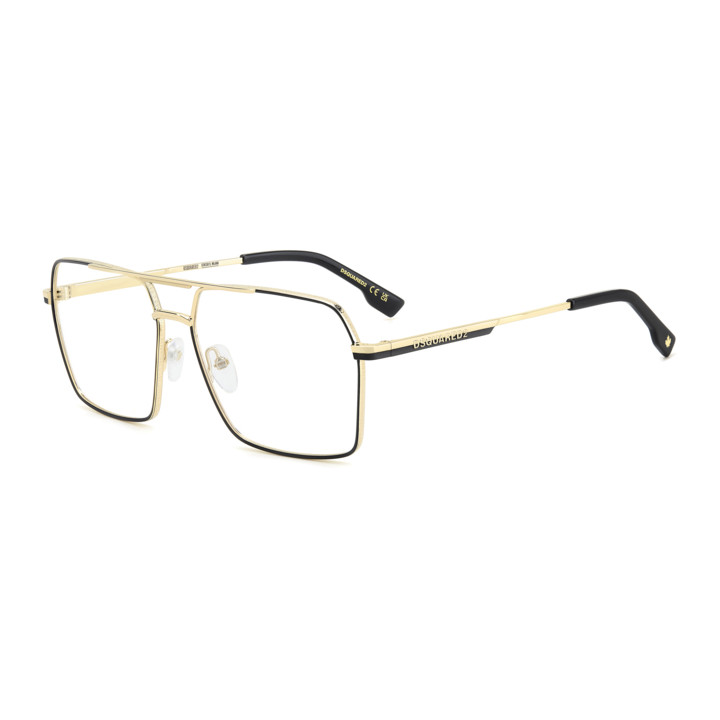 Lunettes de vue Dsquared2 D2 0157 Matte Gold Black (0NZ)