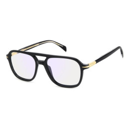 Lunettes de vue David Beckham DB 1182 Black Gold / verres Blue Mirror (2M2-2Y)