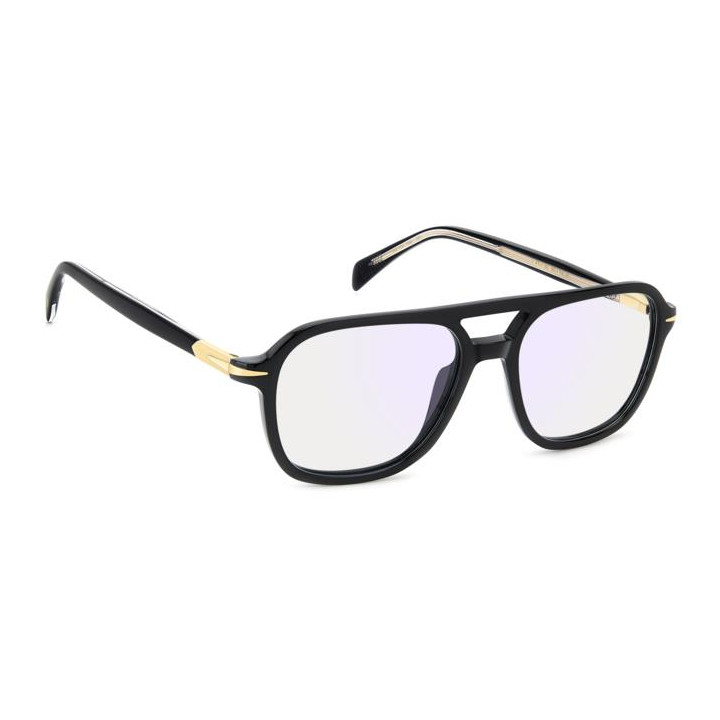 Lunettes de vue David Beckham DB 1182 Black Gold / verres Blue Mirror (2M2-2Y)