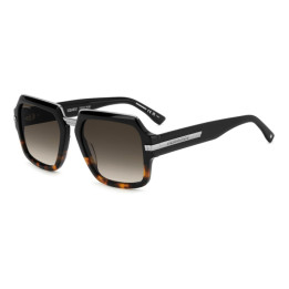 Lunettes de soleil Dsquared2 D2 0159/S Black Havana / verres Brown Shaded (WR7-HA)