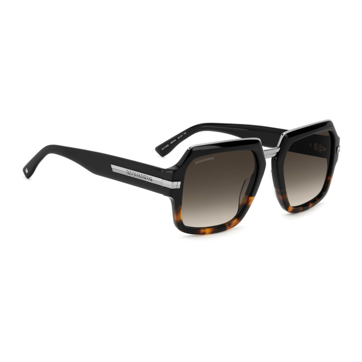 Lunettes de soleil Dsquared2 D2 0159/S Black Havana / verres Brown Shaded (WR7-HA)