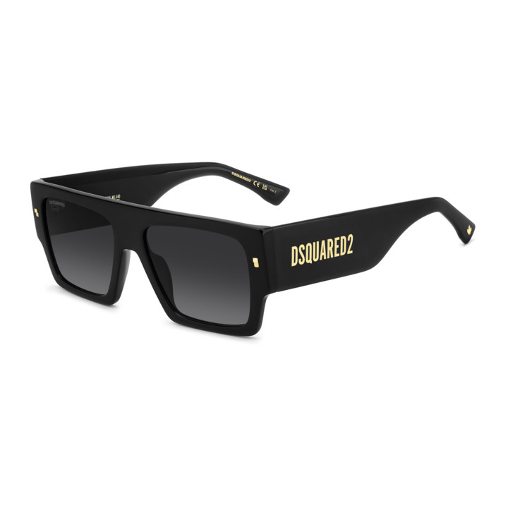 Lunettes de soleil Dsquared2 D2 0165/S Black / verres Dark Grey Shaded (807-9O)
