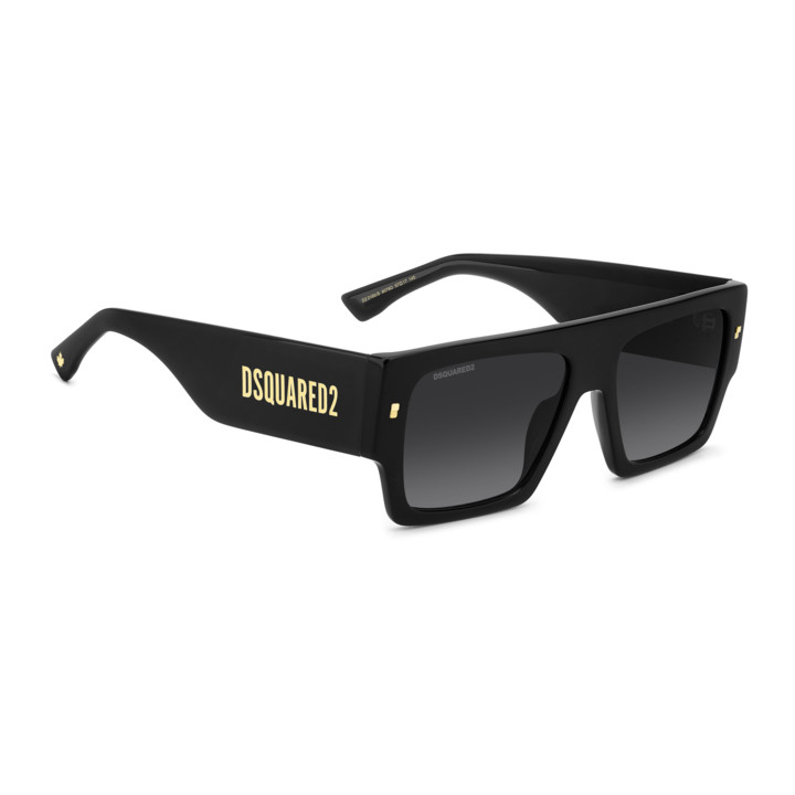 Lunettes de soleil Dsquared2 D2 0165/S Black / verres Dark Grey Shaded (807-9O)