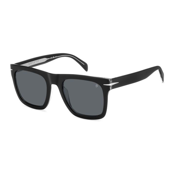 Lunettes de soleil David Beckham DB 7000/S FLAT Black Crystal / verres Grey (7C5-IR)