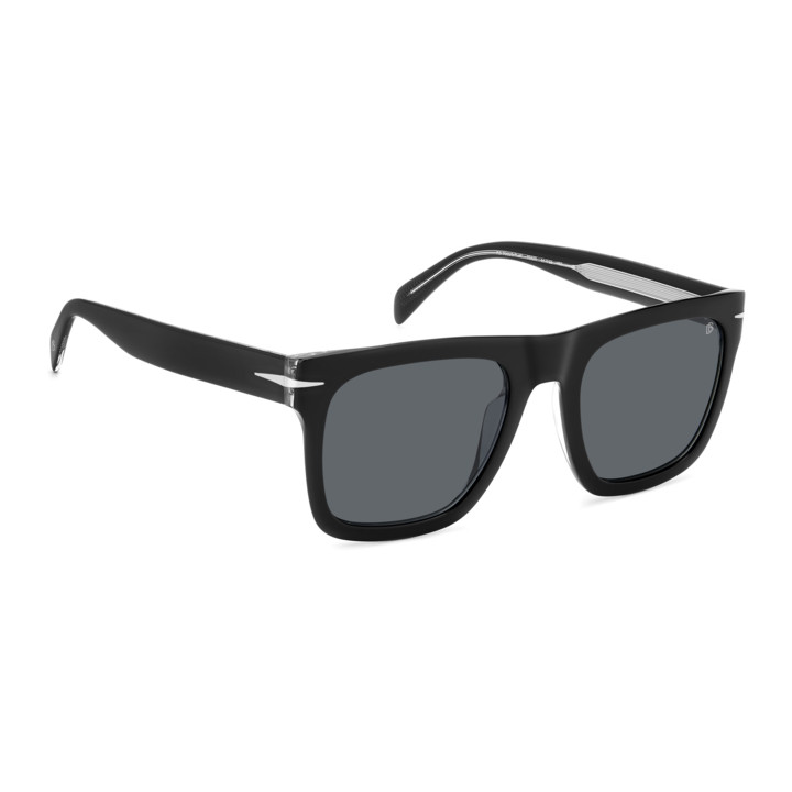 Lunettes de soleil David Beckham DB 7000/S FLAT Black Crystal / verres Grey (7C5-IR)