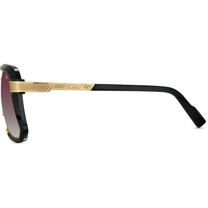 Cazal 682 001 noir-or - vue de profil