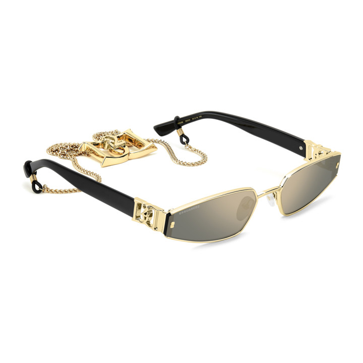 Lunettes de soleil Dsquared2 D2 0168/S/SE Rose Gold / verres Grey Bronze Mirror (000-JO)