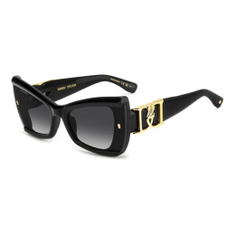 Lunettes de soleil Dsquared2 D2 0170/S Black / verres Dark Grey Shaded (807-9O)