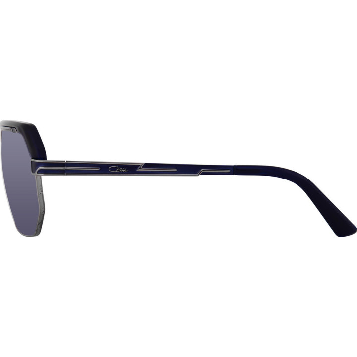 Cazal 676 003 bleu nuit-gun métal - vue de profil
