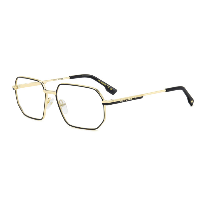 Lunettes de vue Dsquared2 D2 0158 Matte Gold Black (0NZ)