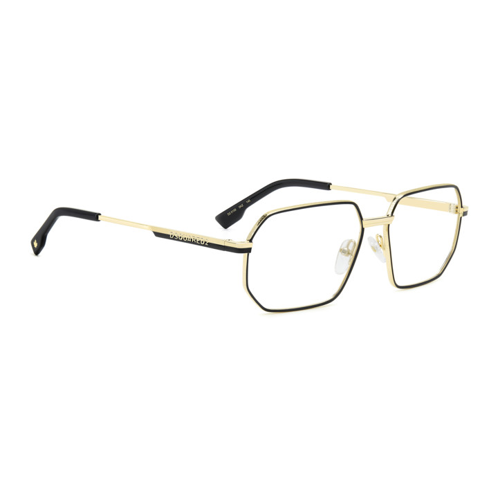Lunettes de vue Dsquared2 D2 0158 Matte Gold Black (0NZ)